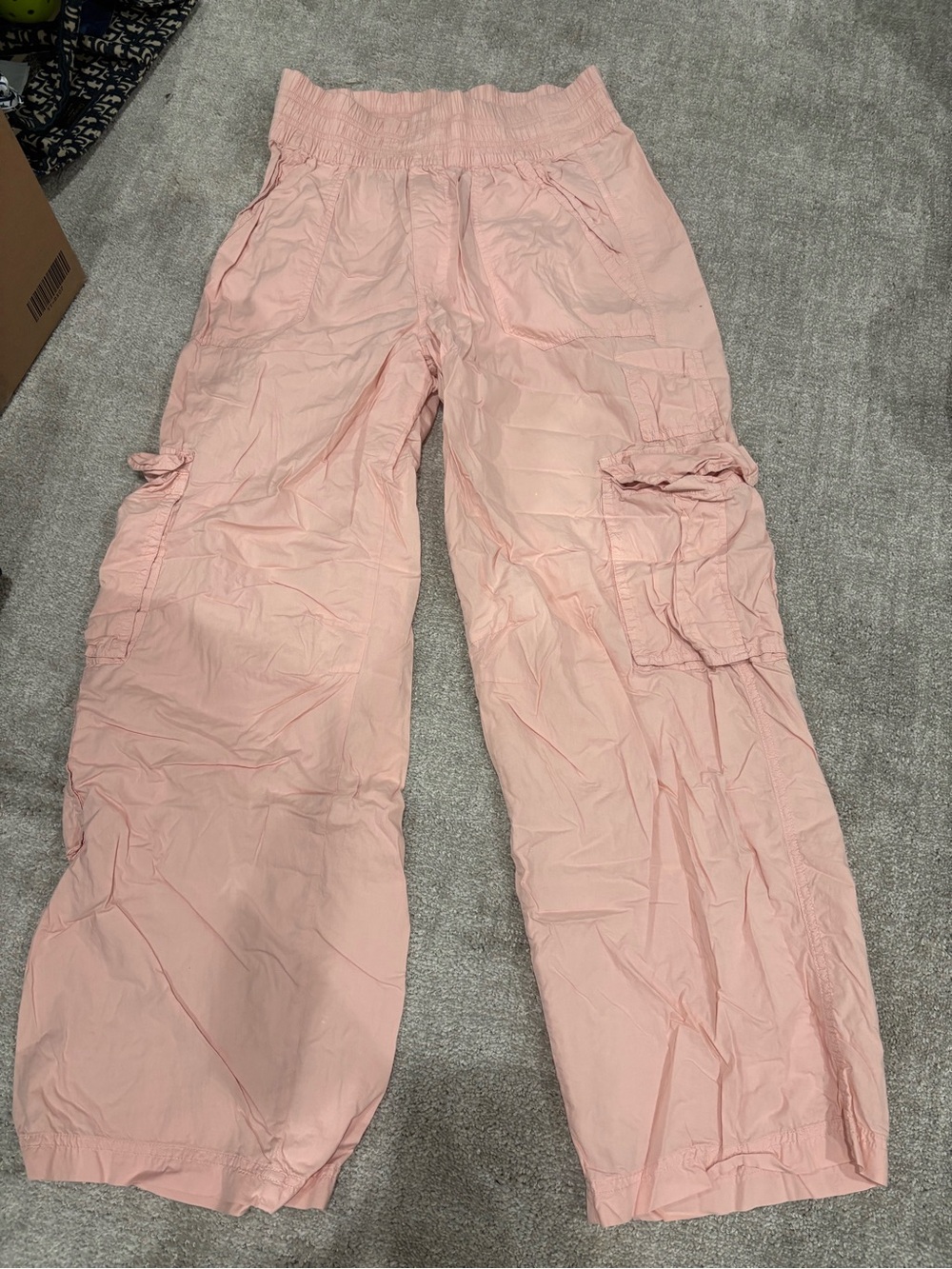 aerie Blush Pink Smocked Waist Pants